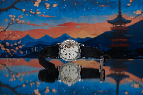A. Lange & Söhne Lange 1 Moon Phase Black Dial White Gold 192.029