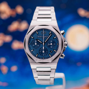 Girard-Perregaux Laureato Chronograph Blue Dial Steel Bracelet 81020-11-431-11A