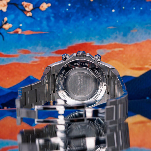 Girard-Perregaux Laureato Chronograph Blue Dial Steel Bracelet 81020-11-431-11A