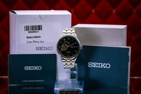 Seiko Presage SARY237 Japanese Garden Mechanical Green Open-Heart SARY237