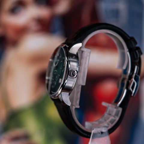Glashütte Original Panomaticlunar Green watch With side image  