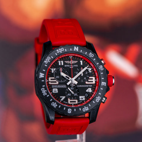 Breitling Endurance Pro Red Rubber Strap X82310