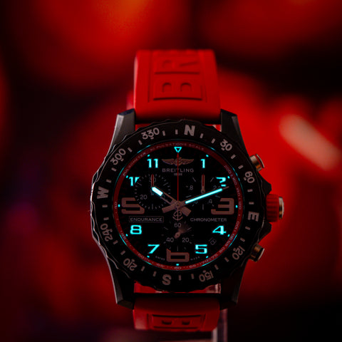 Breitling Endurance Pro Red Rubber Strap X82310