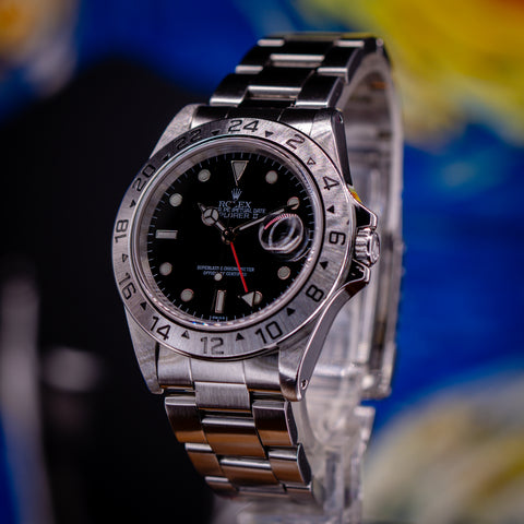 Rolex Explorer II 40MM Black "Swiss" Dial 16570