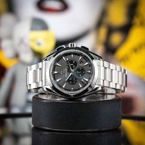 OMEGA Seamaster Aqua Terra Chronograph Grey Teak Dial 150M 44MM Steel Bracelet (231.10.44.50.06.001)