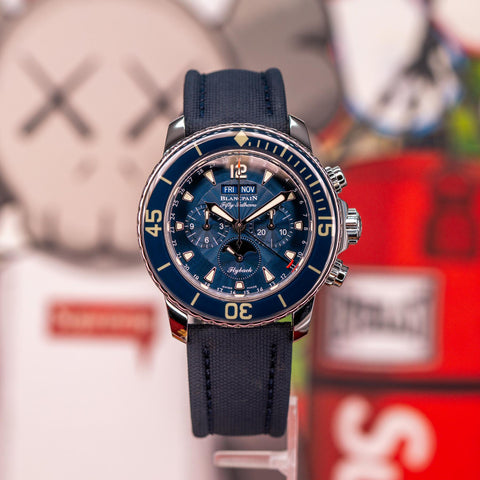 Blancpain Fifty Fathoms Chronographe Flyback Quantième Complet 45MM 5066F-1140-52B