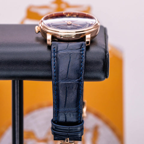 Blancpain Villeret Quantième Complet Blue Dial 6654-3640-55B