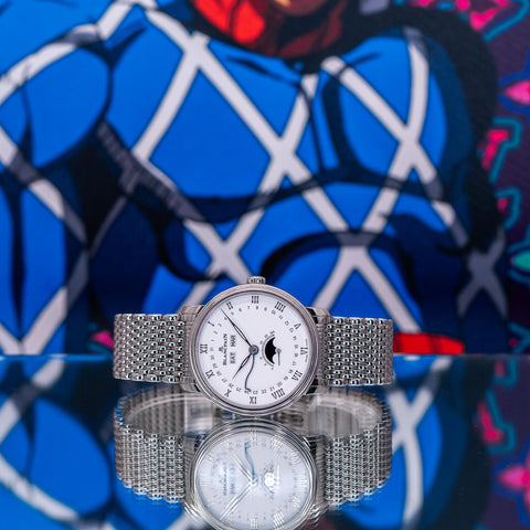 Blancpain Villeret Quantième Complet Steel White Dial Bracelet 6264 1127 MMB