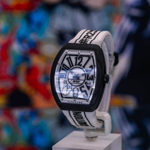 Franck Muller Vanguard #FR2 “Rabbits” L.E. 41MM White Dial Textile Strap V41SCDT FR2 GFGRNR NR
