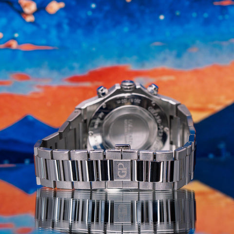 Girard-Perregaux Laureato Chronograph Blue Dial Steel Bracelet 81020-11-431-11A