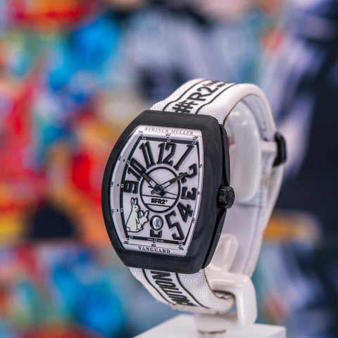 Franck Muller Vanguard #FR2 “Rabbits” L.E. 41MM White Dial Textile Strap V41SCDT FR2 GFGRNR NR
