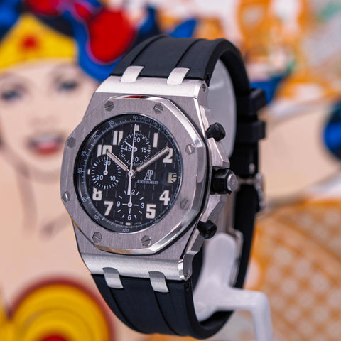 Audemars Piguet Royal Oak Offshore Chronograph Black Dial Rubber Strap 26020ST.OO.D101CR.01