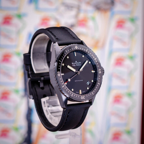 Blancpain Fifty Fathoms Bathyscape Ceramic "Darth Vader" Black Dial 5000-0130-B52A