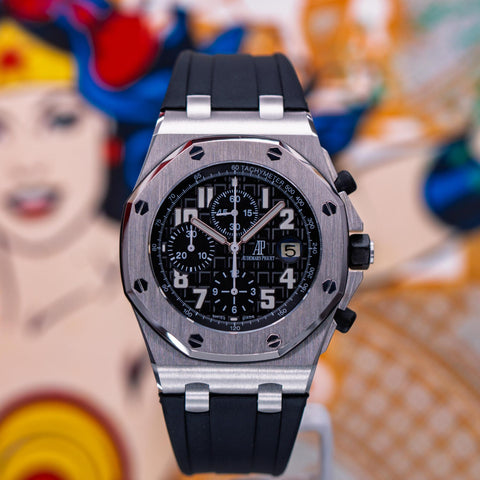 Audemars Piguet Royal Oak Offshore Chronograph Black Dial Rubber Strap 26020ST.OO.D101CR.01