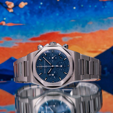 Girard-Perregaux Laureato Chronograph Blue Dial Steel Bracelet 81020-11-431-11A