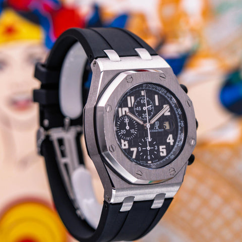 Audemars Piguet Royal Oak Offshore Chronograph Black Dial Rubber Strap 26020ST.OO.D101CR.01