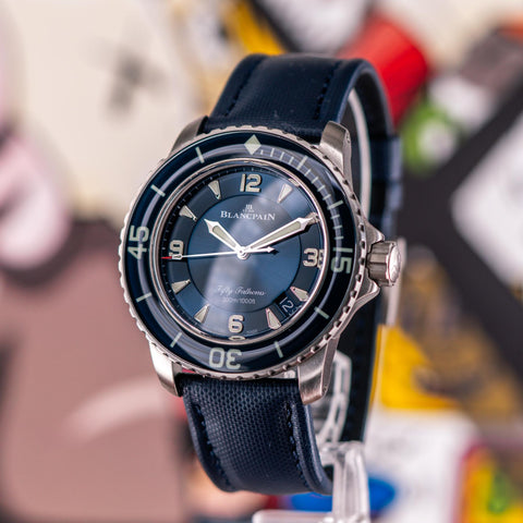 Blancpain Fifty Fathoms Watch with front image 