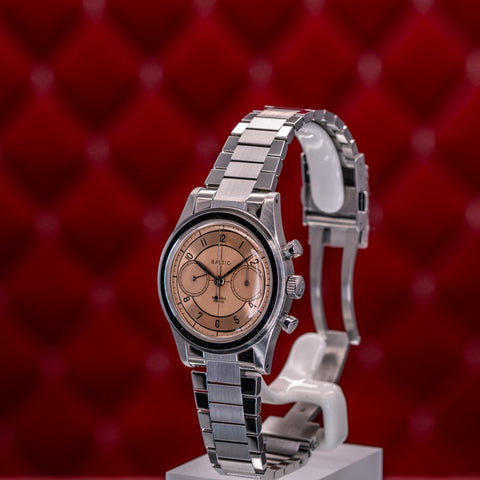 Baltic x Worn & Wound Bi‑Compax Limited Edition of 100 Salmon Dail