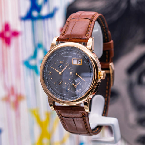 A. Lange & Söhne Lange 1 Time Zone Anthracite Dial 116.033