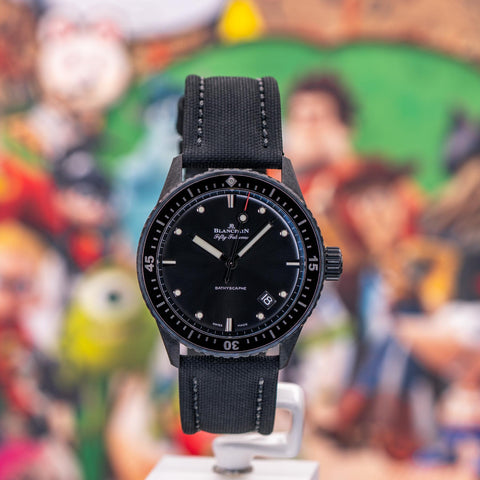 Blancpain Fifty Fathoms Bathyscaphe Black Ceramic Black Dial 5000-0130-B52A