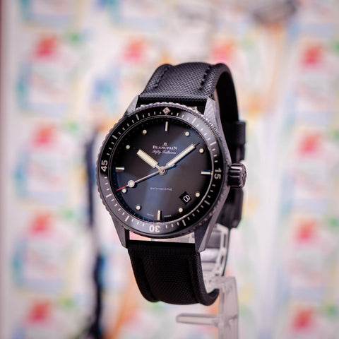 Blancpain Fifty Fathoms Bathyscape Ceramic "Darth Vader" Black Dial 5000-0130-B52A