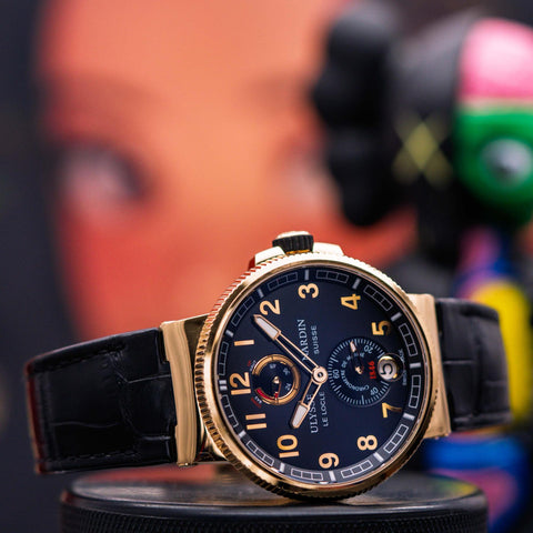 Ulysse Nardin Marine Chronometer Manufacture 43MM Black Dial 1186-126/6
