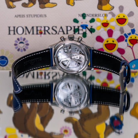 Blancpain Air Command Flyback Chronograph Titanium Blue Dial AC02-12B40-63A