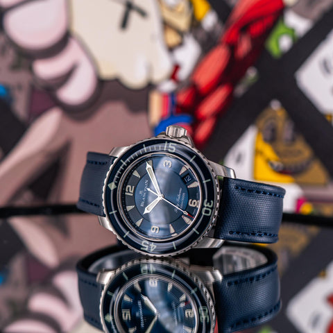 Blancpain Fifty Fathoms laxury Watch with Pucks and timepieces    
