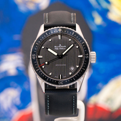 Blancpain Fifty Fathoms Bathyscaphe Titanium Anthracite Dial 5000-1210-G52A