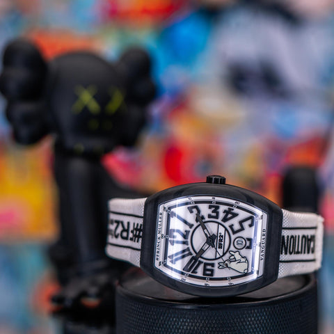 Franck Muller Vanguard #FR2 “Rabbits” L.E. 41MM White Dial Textile Strap V41SCDT FR2 GFGRNR NR