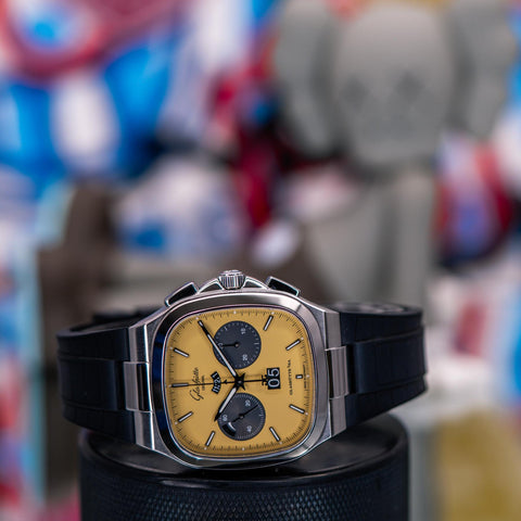 Glashütte Original Seventies Panorama Chronograph “Golden Bay” Limited Edition 1-37-02-14-02-63