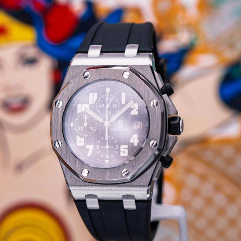 Audemars Piguet Royal Oak Offshore Chronograph Black Dial Rubber Strap 26020ST.OO.D101CR.01