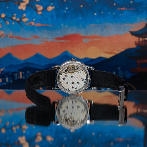 A. Lange & Söhne Lange 1 Moon Phase Black Dial White Gold 192.029
