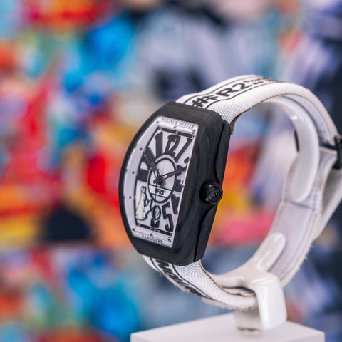 Franck Muller Vanguard #FR2 “Rabbits” L.E. 41MM White Dial Textile Strap V41SCDT FR2 GFGRNR NR