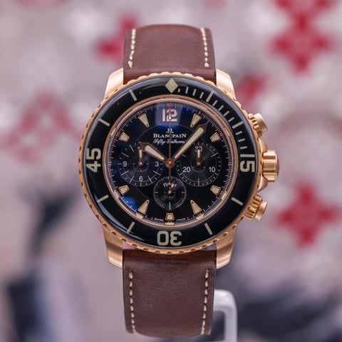 Blancpain Fifty Fathoms Chronograph Flyback Red Gold 5085FA-3630-63B