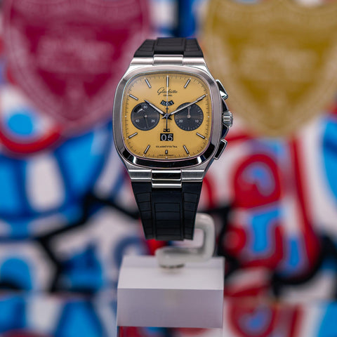 Glashütte Original Seventies Panorama Chronograph “Golden Bay” Limited Edition 1-37-02-14-02-63